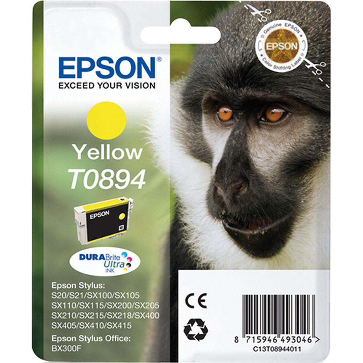 Epson T0894 gul blækpatron - original til Stylus S20/S21/SX105 m.fl. billede