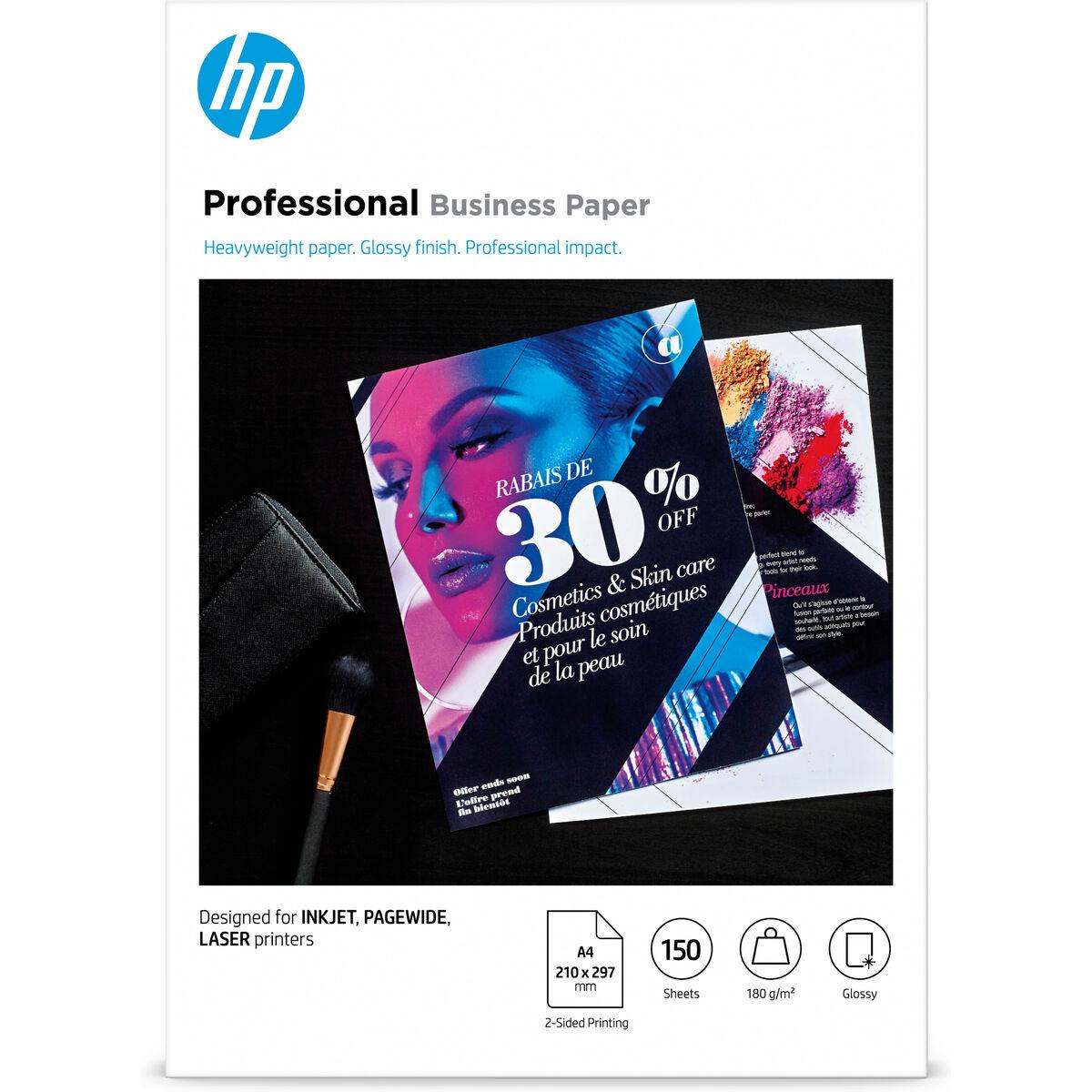 HP Professional Business fotopapir A4, 180 g, 150 ark - 3VK91A billede