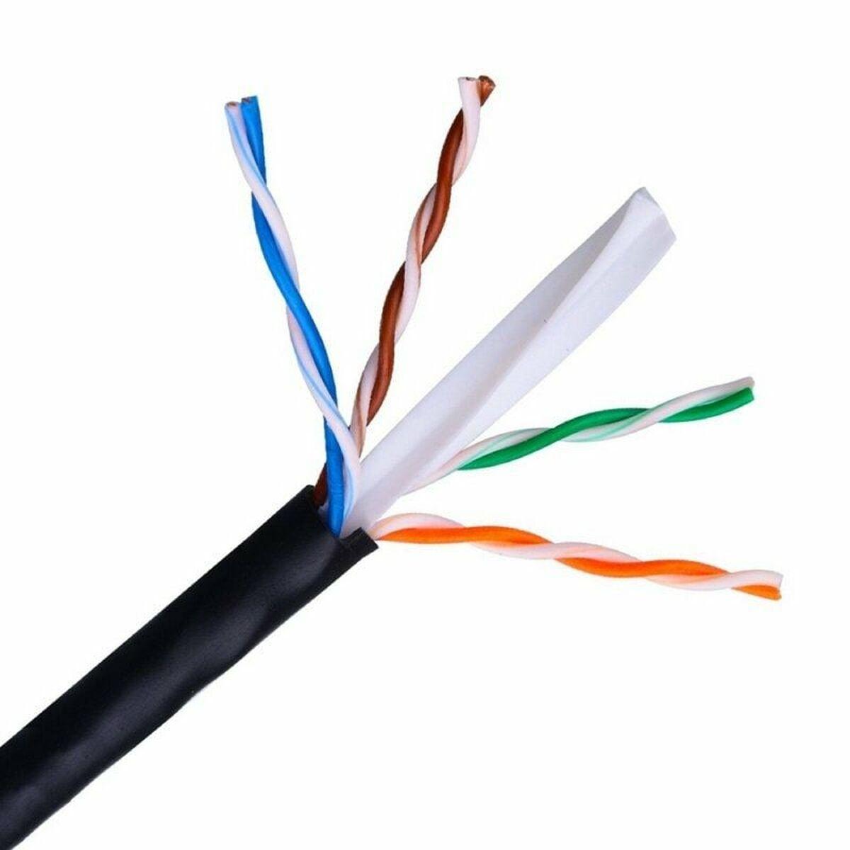 UTP kategori 6 stift netværkskabel Aisens A135-0263 Sort 100 m