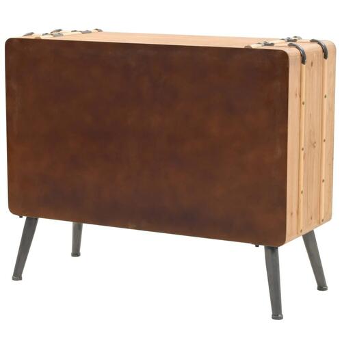 Kommode 91x35x73 cm massivt grantræ