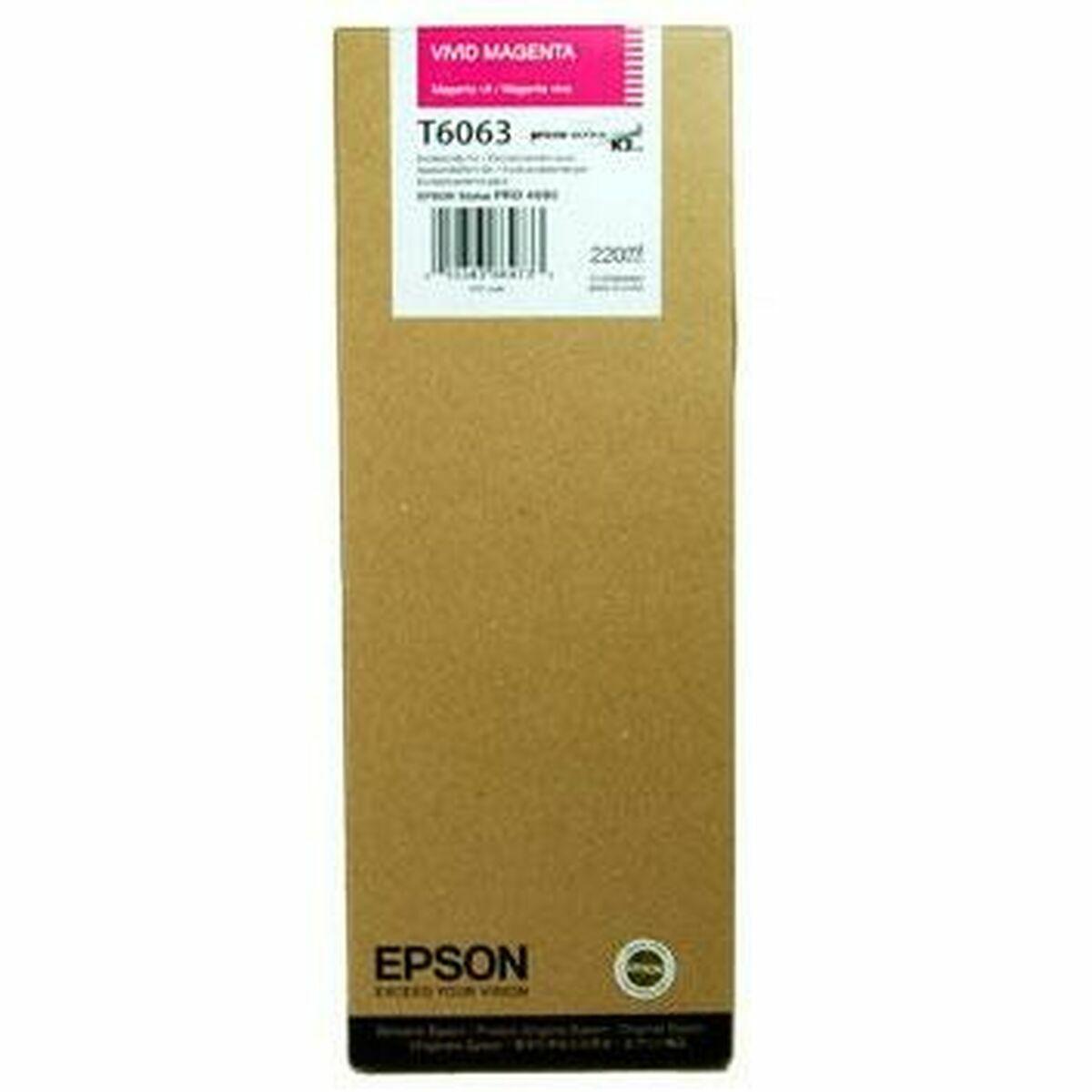 Epson C13T606300 blækpatron - Magenta, 220 ml (Original)