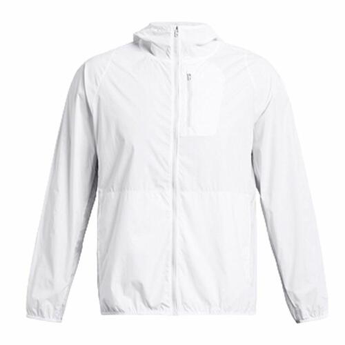 Sportsjakke til Mænd Under Armour LAUNCH Hvid L