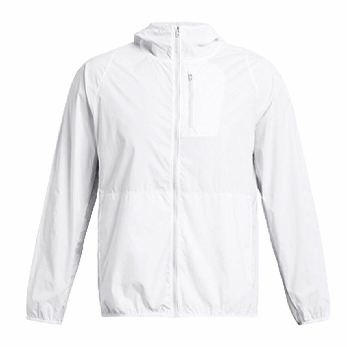Sportsjakke til Mænd Under Armour LAUNCH Hvid L