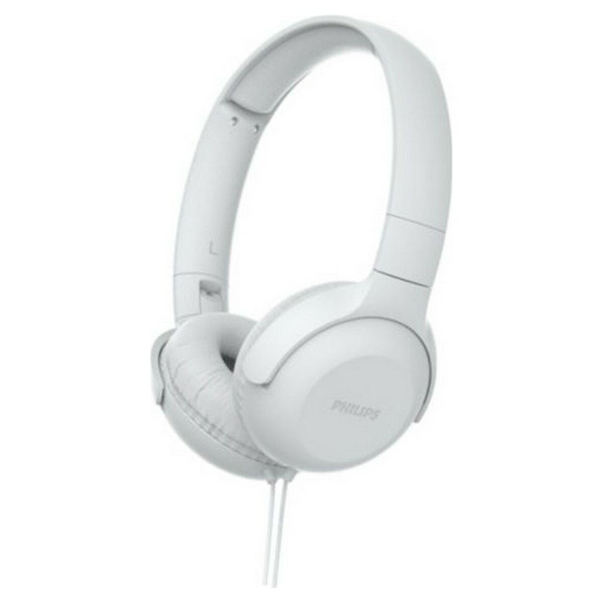 Hovedtelefoner Philips Med kabel Hvid