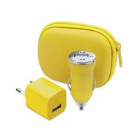 Sæt med Opladere 144331 (2 stk) 1000 mAh Sort