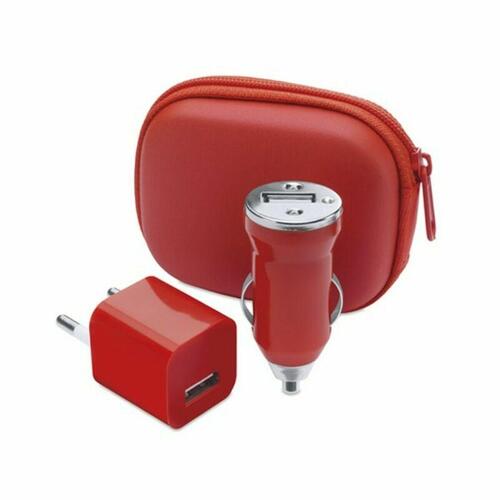 Sæt med Opladere 144331 (2 stk) 1000 mAh Sort
