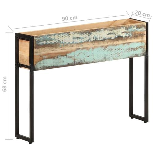 Plantekasse 90x20x68 cm massivt genanvendt træ