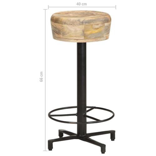 Barstole 2 stk. 66 cm massivt mangotræ