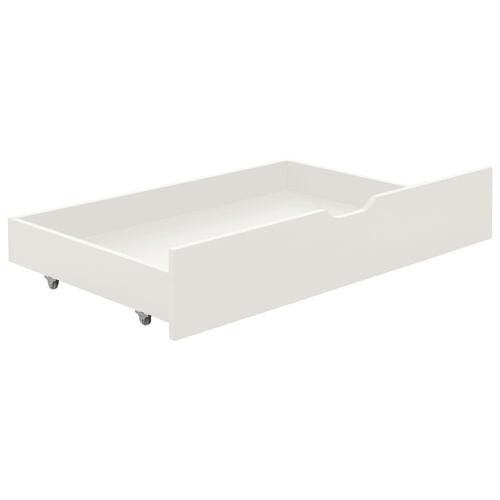Sengestel med 2 skuffer uden madras 90x200 cm hvid