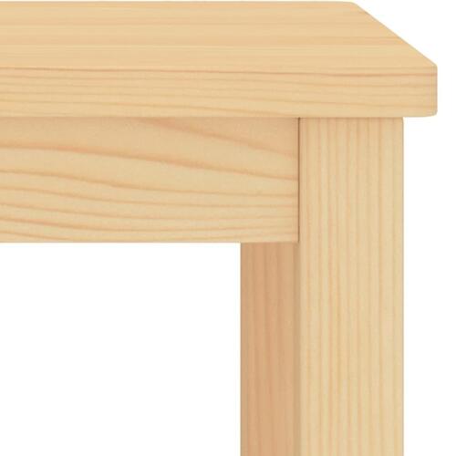 Sengeborde 2 stk. 35x30x47 cm massivt fyrretræ lys træfarve