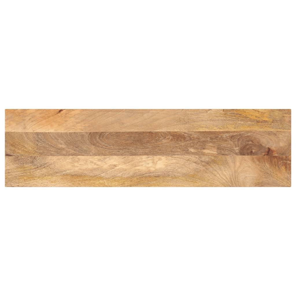 Bordplade 100 x 20 x 2,5 cm rektangulær i massivt mangotræ