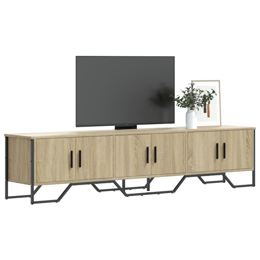 Tv-bord 180x34x41 cm konstrueret træ sonoma-eg
