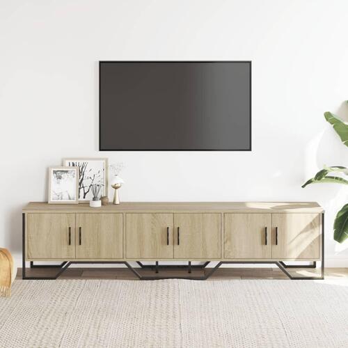 Tv-bord 180x34x41 cm konstrueret træ sonoma-eg