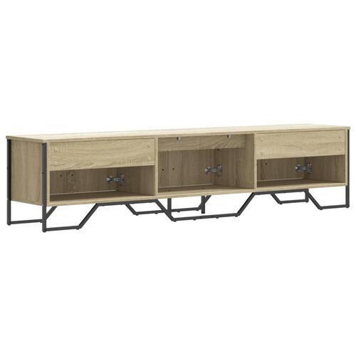 Tv-bord 180x34x41 cm konstrueret træ sonoma-eg