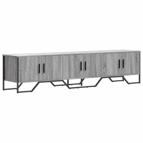 Tv-bord 180x34x41 cm konstrueret træ grå sonoma-eg