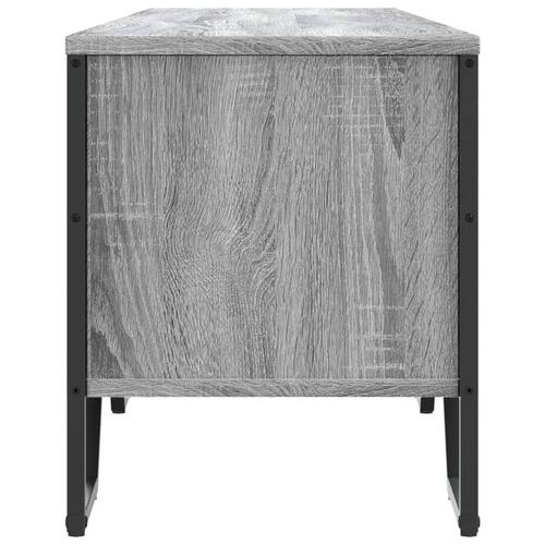 Tv-bord 180x34x41 cm konstrueret træ grå sonoma-eg