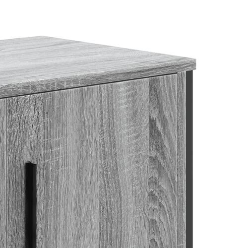 Tv-bord 180x34x41 cm konstrueret træ grå sonoma-eg