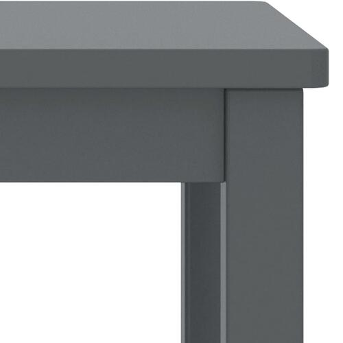 Sengeskabe 2 stk. 35x30x47 cm massivt fyrretræ mørkegrå