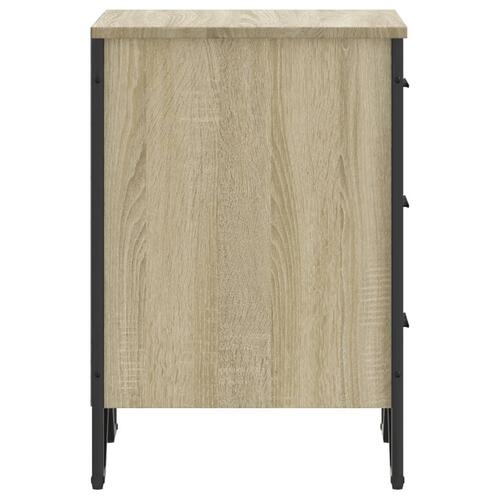 Sengebord 40x41x60 cm konstrueret træ sonoma-eg