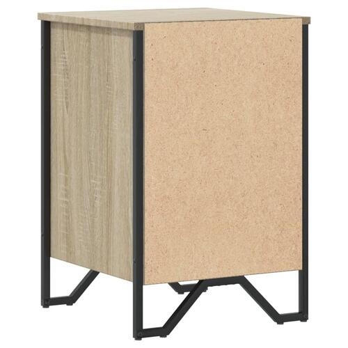 Sengebord 40x41x60 cm konstrueret træ sonoma-eg