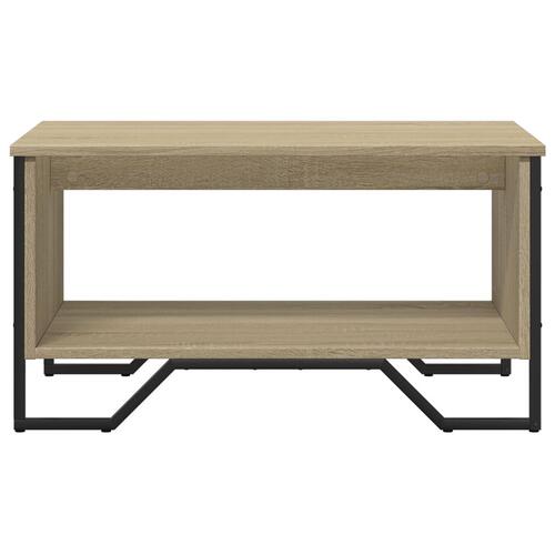 Sofabord 75x51x40 cm konstrueret træ sonoma-eg