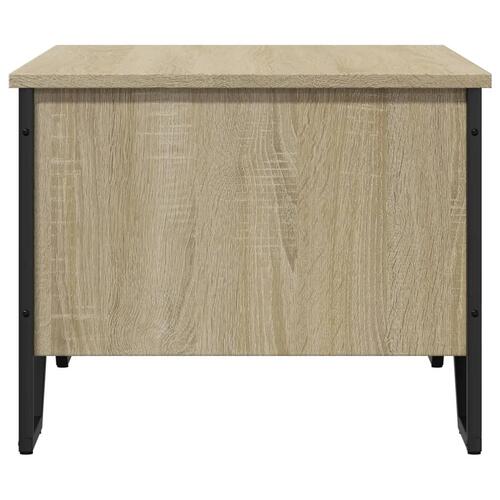 Sofabord 75x51x40 cm konstrueret træ sonoma-eg