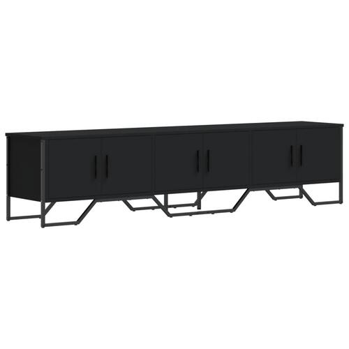 Tv-bord 180x34x41 cm konstrueret træ sort