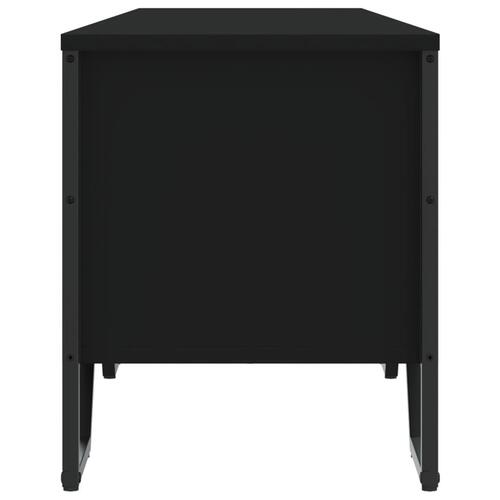 Tv-bord 180x34x41 cm konstrueret træ sort