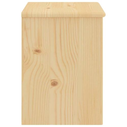 Sengeborde 2 stk. 35x30x40 cm massivt fyrretræ lys træfarve