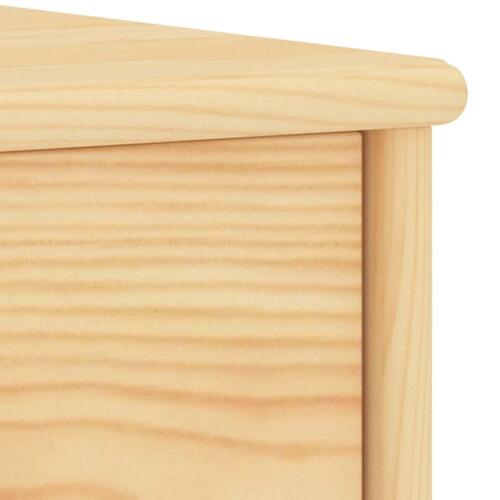 Sengeborde 2 stk. 35x30x40 cm massivt fyrretræ lys træfarve