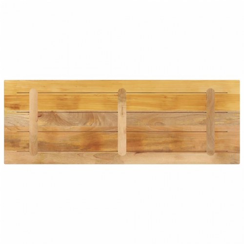 Bordplade 140x60x2,5 cm rektangulær massivt ru mangotræ