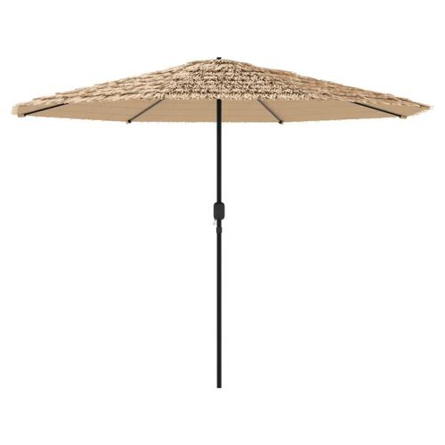 Haveparasol med stålstang 324x324x247 cm brun