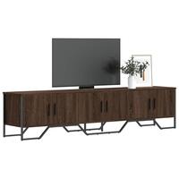 Tv-bord 180x34x41 cm konstrueret træ brun egetræsfarve