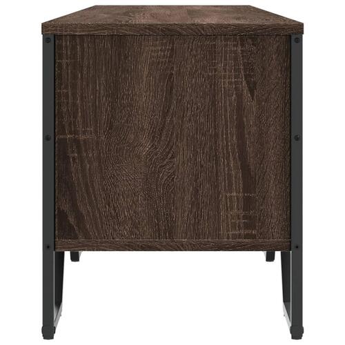 Tv-bord 180x34x41 cm konstrueret træ brun egetræsfarve