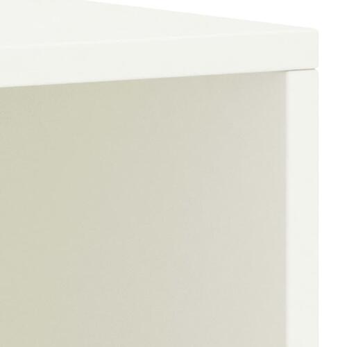 Sengebord 35x30x40 cm massivt fyrretræ hvid
