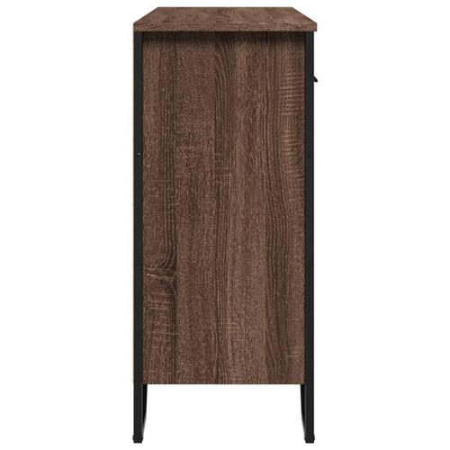 Skænk 97x32,5x74,5 cm konstrueret træ brun egetræsfarve