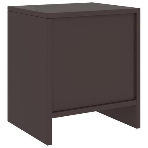 Sengeskabe 2 stk. 35x30x40 cm massivt fyrretræ mørkebrun