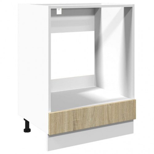 Ovnskab 60 × 46 × 81,5 cm i konstrueret træ - sonoma-eg