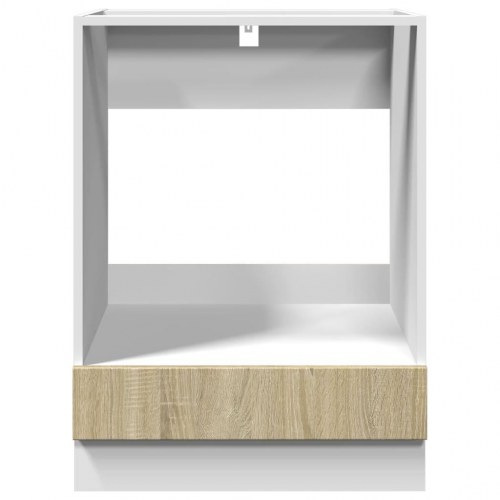 Ovnskab 60 × 46 × 81,5 cm i konstrueret træ - sonoma-eg
