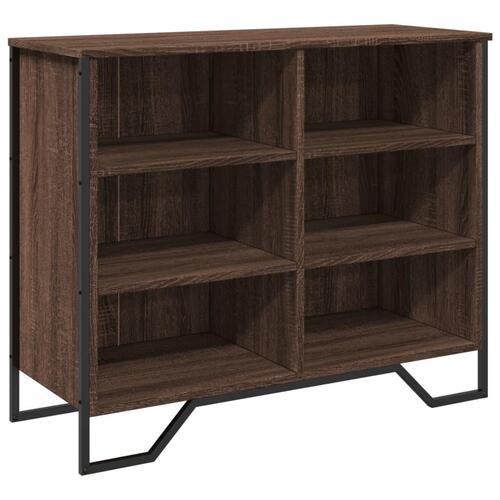 Skænk 91x35,5x74,5 cm konstrueret træ brun egetræsfarve