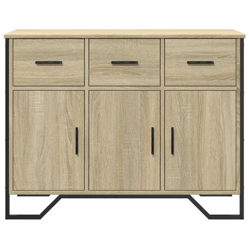 Skænk 97x32,5x74,5 cm konstrueret træ sonoma-eg