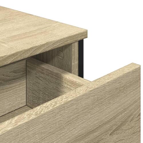 Skænk 97x32,5x74,5 cm konstrueret træ sonoma-eg