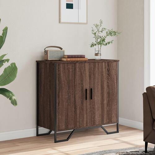 Skænk 78x35,5x74,5 cm konstrueret træ brun egetræsfarve