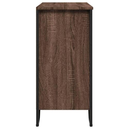 Skænk 78x35,5x74,5 cm konstrueret træ brun egetræsfarve