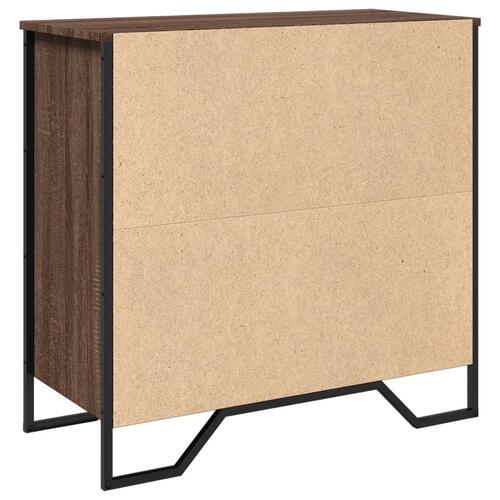 Skænk 78x35,5x74,5 cm konstrueret træ brun egetræsfarve