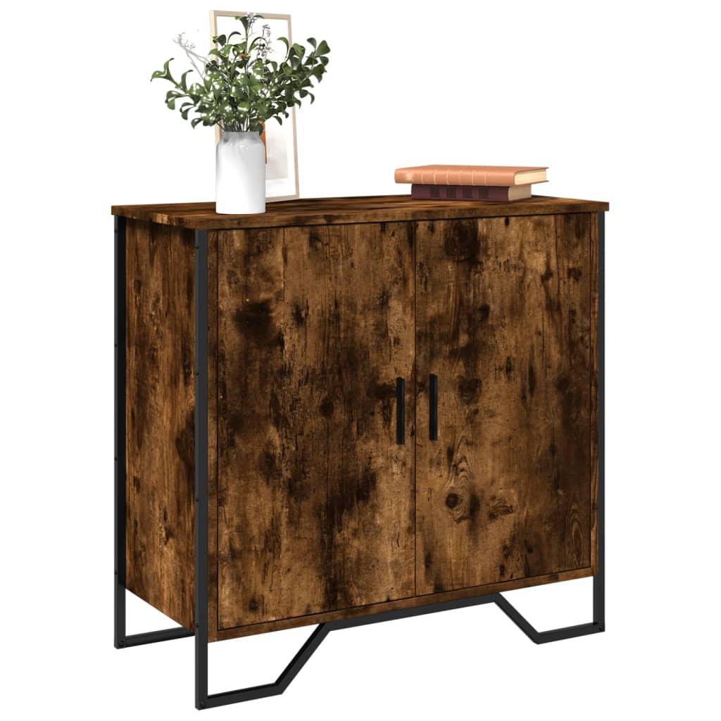 Skænk 78x35,5x74,5 cm konstrueret træ røget egetræsfarve