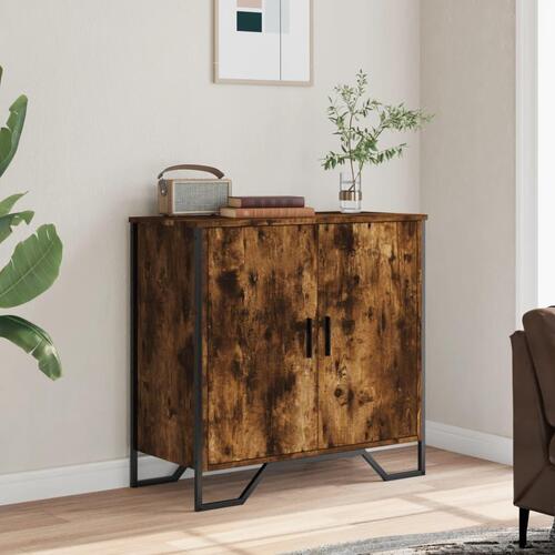 Skænk 78x35,5x74,5 cm konstrueret træ røget egetræsfarve
