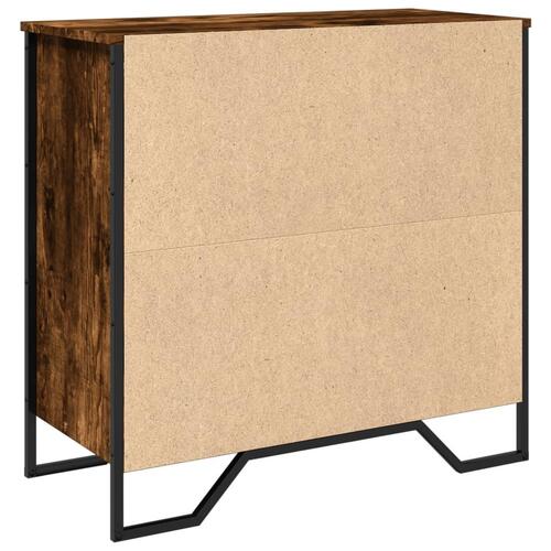 Skænk 78x35,5x74,5 cm konstrueret træ røget egetræsfarve