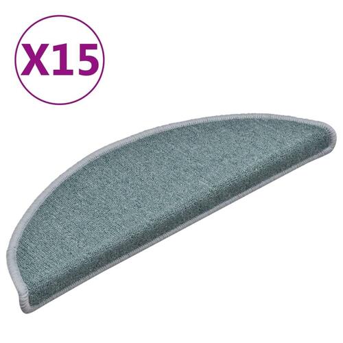 Trappemåtter 15 stk. 56x17x3 cm blå