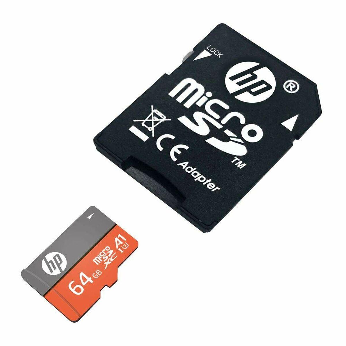 HP microSDXC hukommelseskort 64 GB med SD-adapter (UHS‑I, A1, U3)